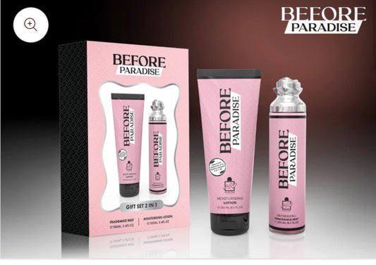 BEFORE PARADISE FRAGRANCE MIST + LOTION GIFT SET 2 IN 1 - 100ML (3.40z) BY MILESTONE