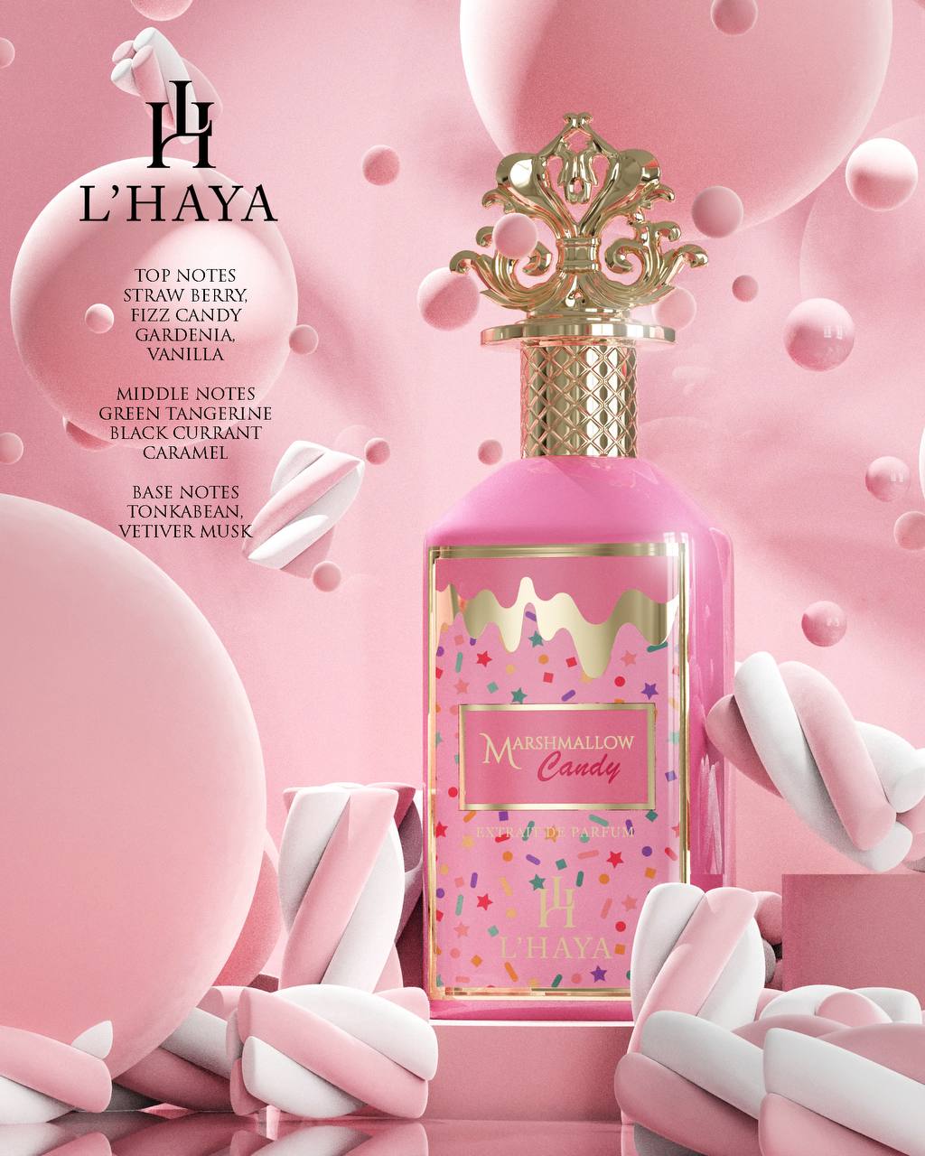 L'Haya Marshmallow candy Extrait De Parfum