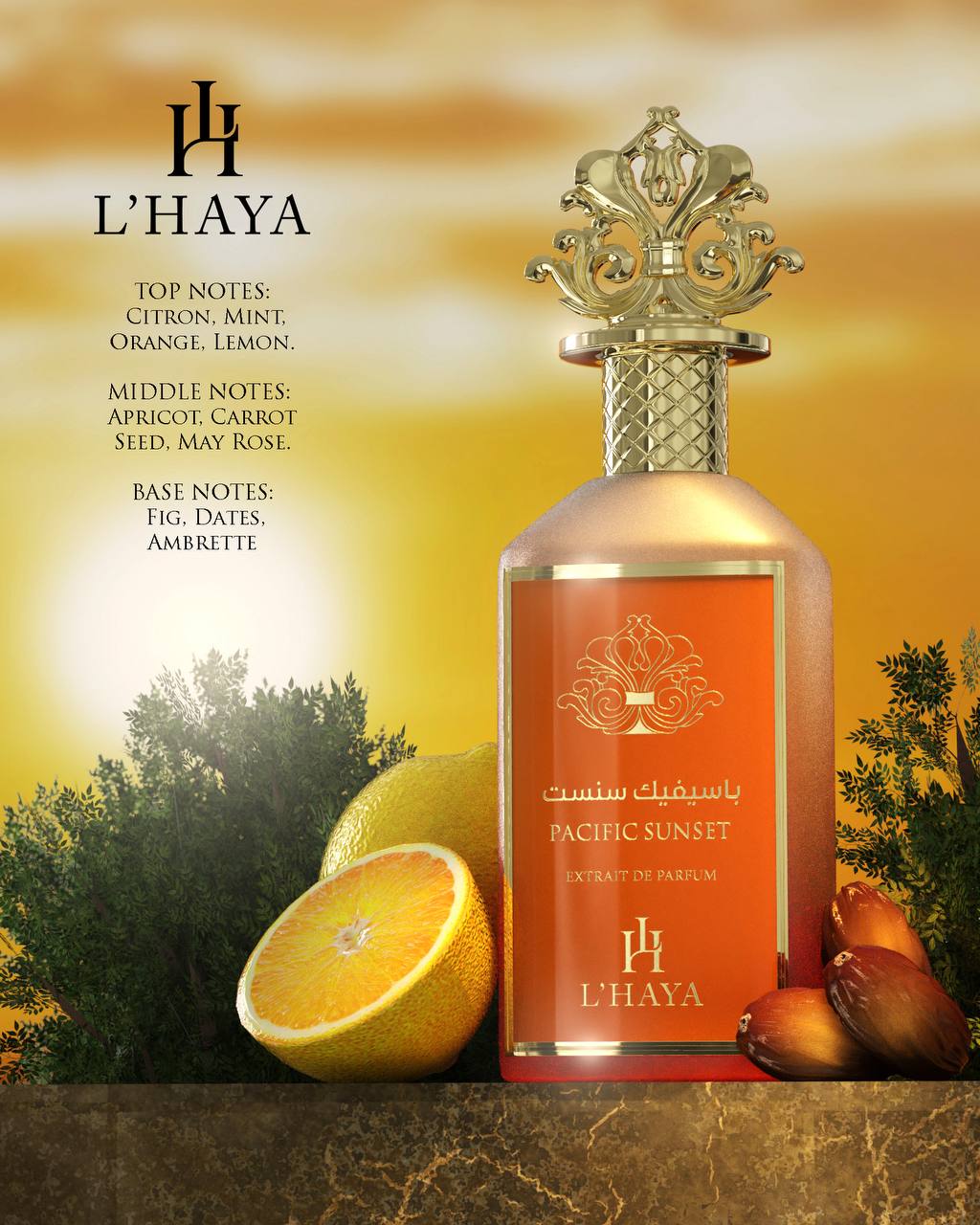 L'Haya Pacific sunset Extrait De Parfum