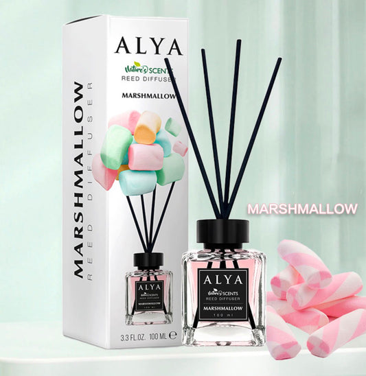 ALYA Marshmallow Reed Diffuser, 3.3 Fl Oz, 100 ml